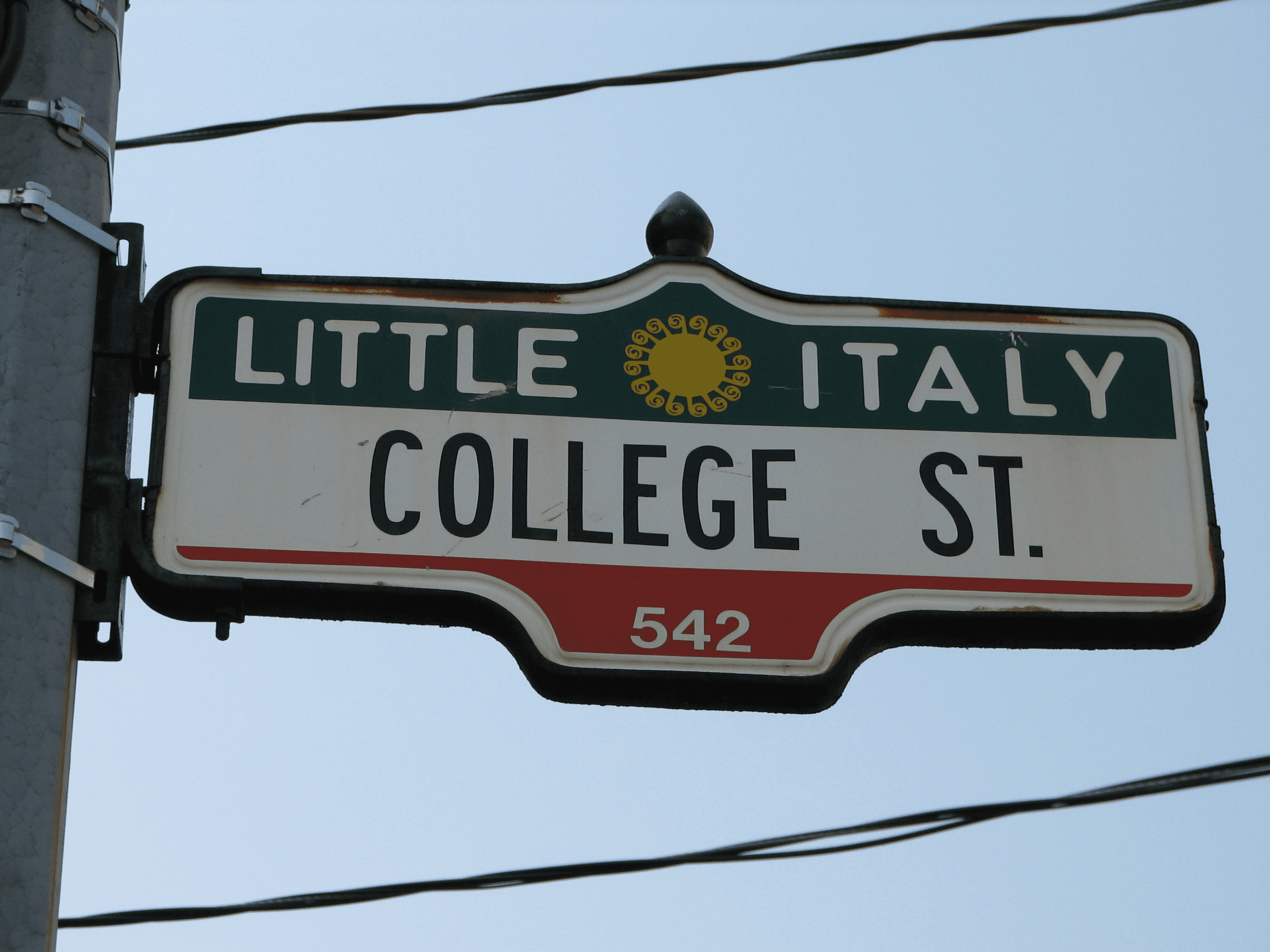 College St Sign