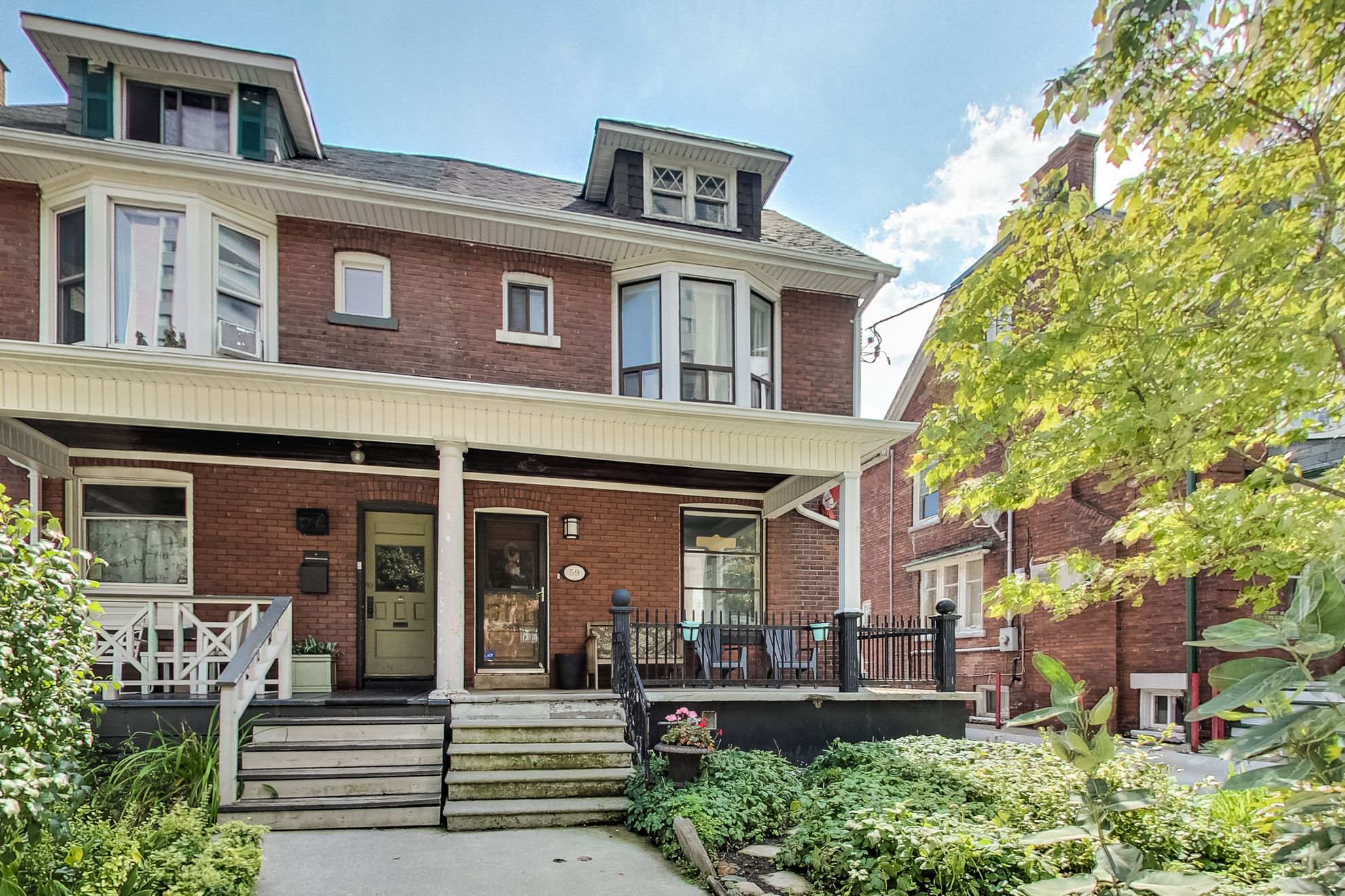 Exterior of a duplex in dufferin grove. Example of Toronto Investment Property